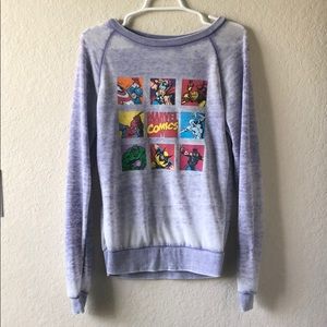 Purple marvel sweatshirt